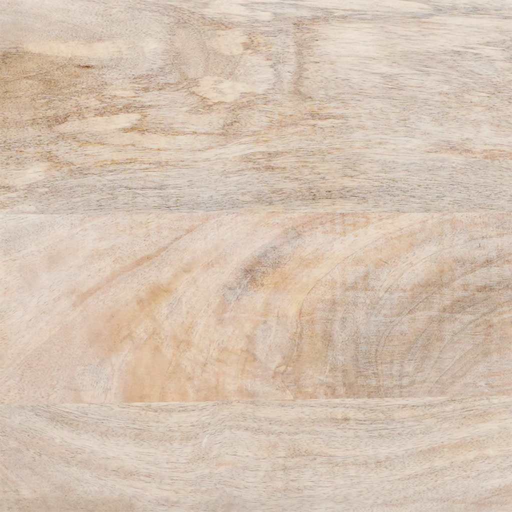 Sängbord 2 pcs Beige 40 x 33 x 46 cm massivt mangoträ