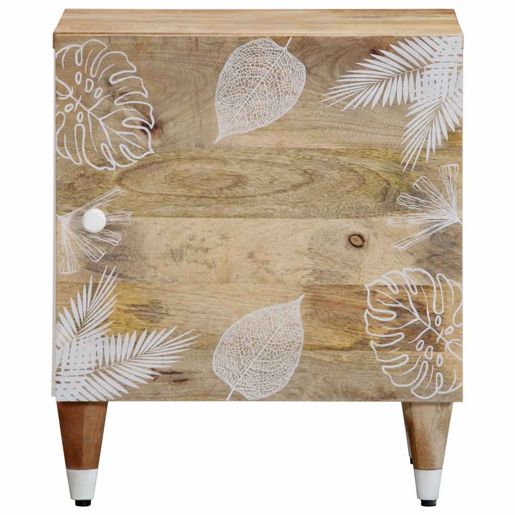 Sängbord 2 st 40x33,5x46 cm mango i massivt trä