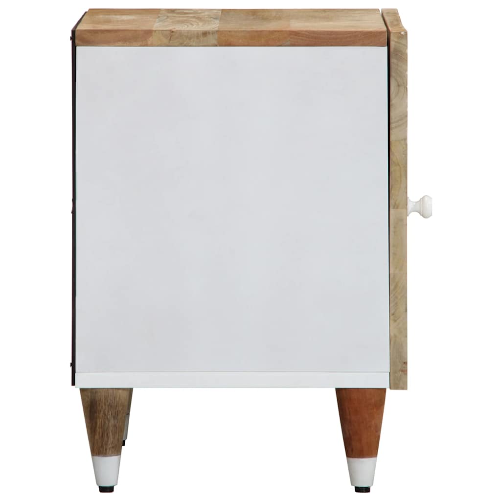 Sängbord 2 st 40x33,5x46 cm mango i massivt trä