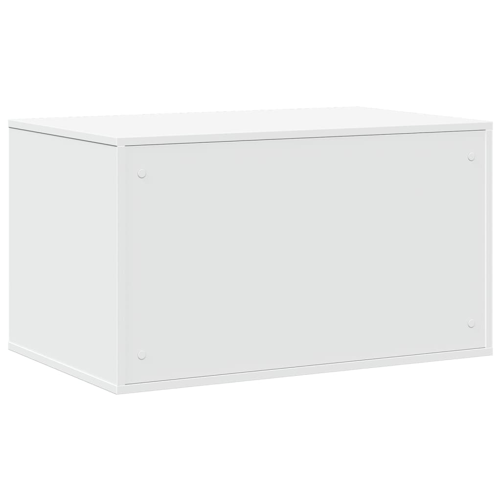 Skåp för kattlåda vit 80x50x45 cm konstruerat trä