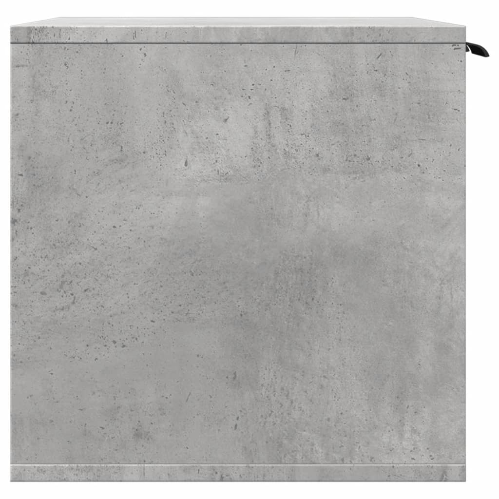 Skåp för kattlåda betonggrå 80x50x45 cm konstruerat trä