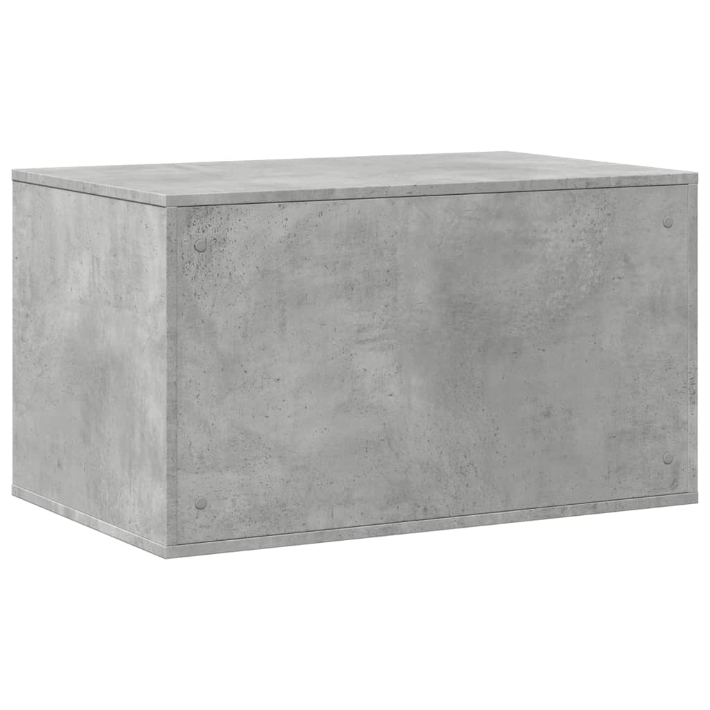 Skåp för kattlåda betonggrå 80x50x45 cm konstruerat trä