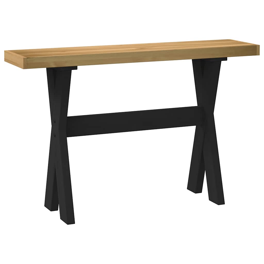 Avlastningsbord Konsollbord DIV. NOAIN X-formade ben 120x30x75 cm massiv furu