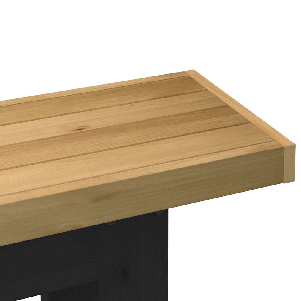 Avlastningsbord Konsollbord DIV. NOAIN U-formade ben 120x30x75 cm massiv furu