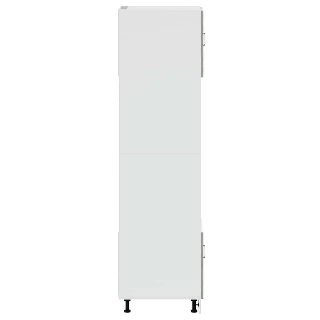 Ugnsskåp 2 st Kalmar grå sonoma konstruerat trä