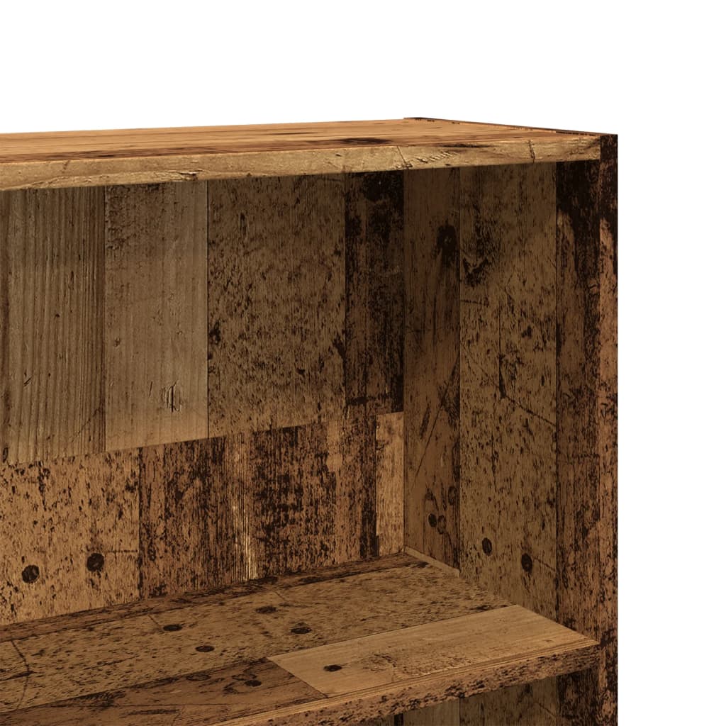 Bokhylla Åldrat Trä 80x24x143 cm