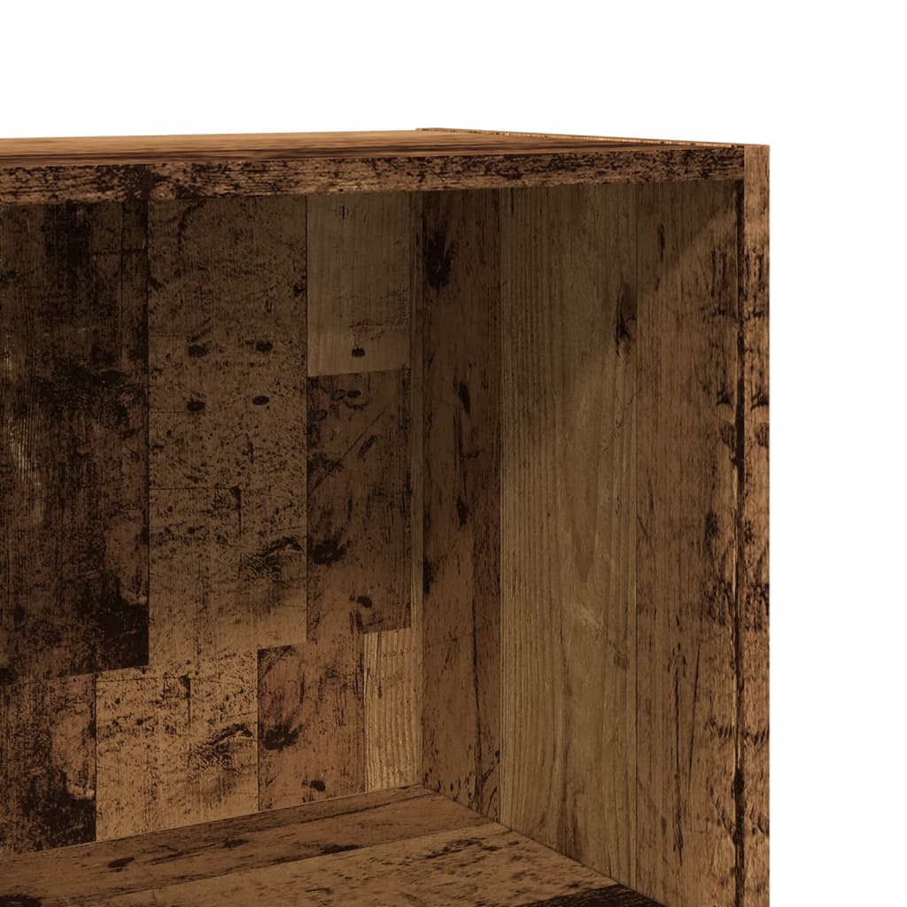 Bokhylla Åldrat Trä 40x30x189 cm