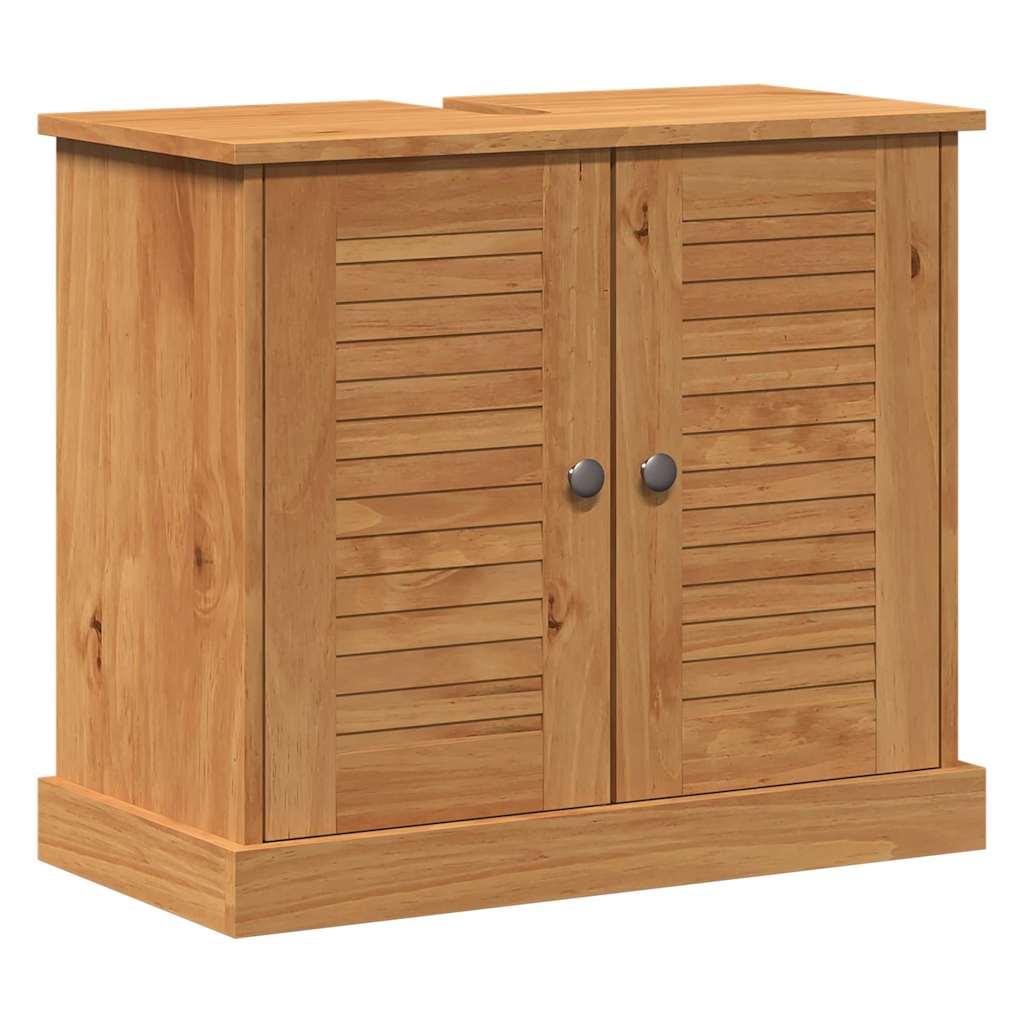 Badrumsunderskåp VIGO honungsbrun 67.5 x 34 x 59 cm Massiv furu