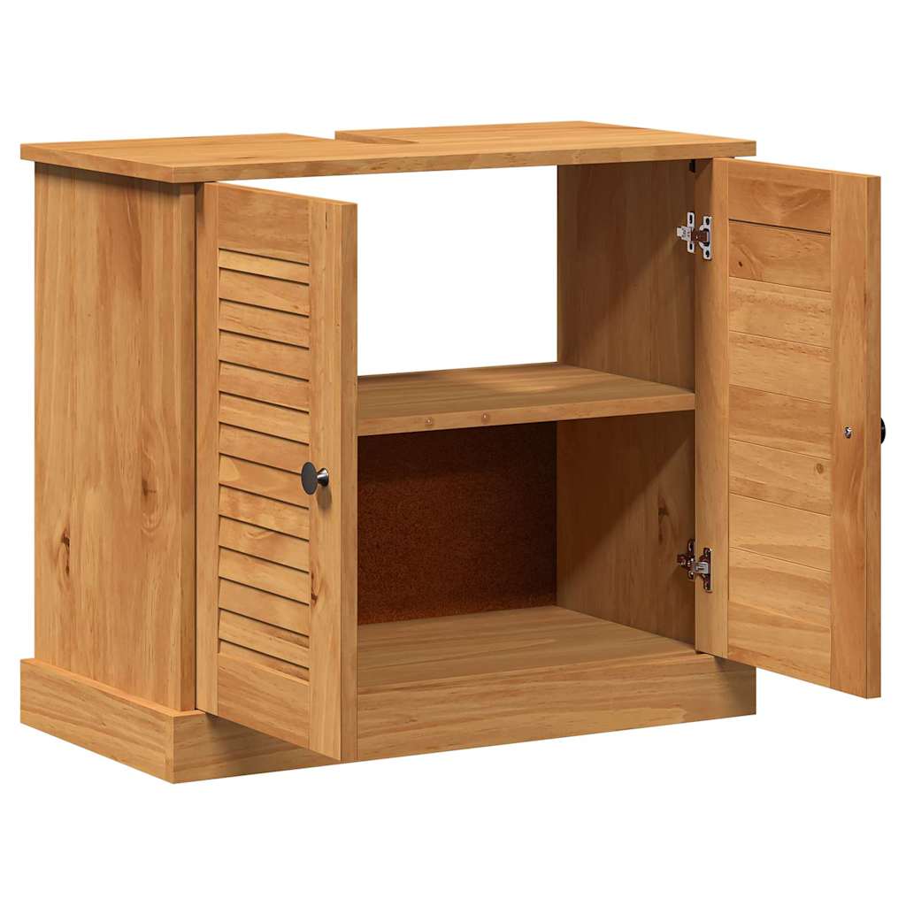 Badrumsunderskåp VIGO honungsbrun 67.5 x 34 x 59 cm Massiv furu