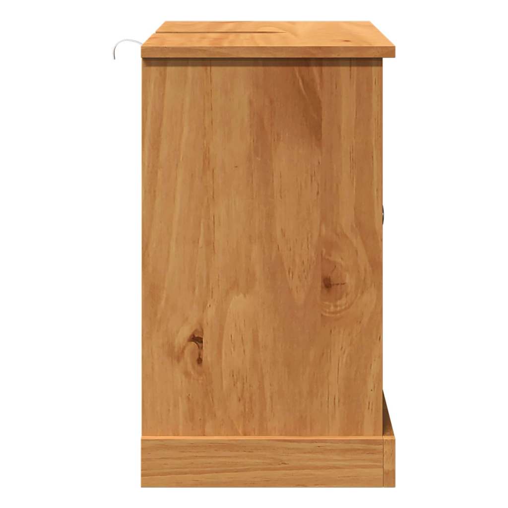 Badrumsunderskåp VIGO honungsbrun 67.5 x 34 x 59 cm Massiv furu