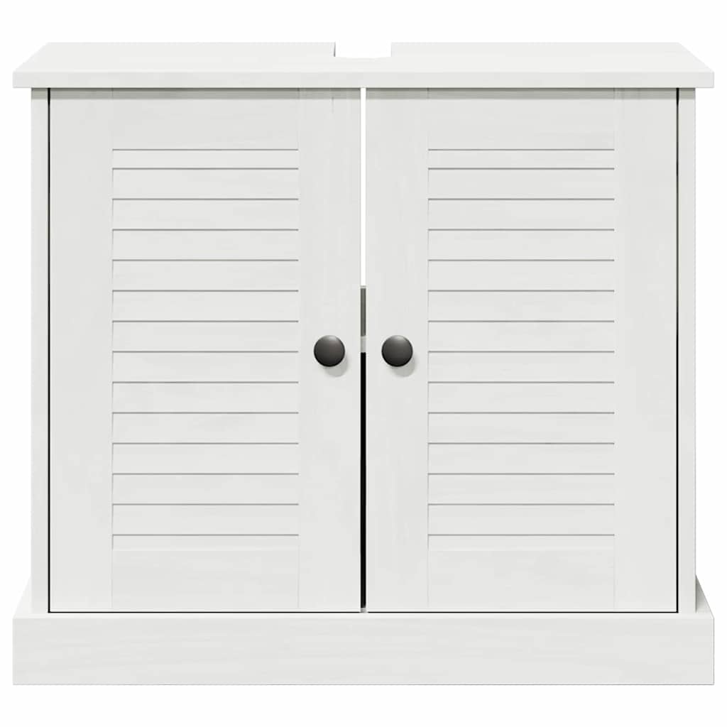 Badrumsunderskåp VIGO antikvit 67.5 x 34 x 59 cm Massiv furu