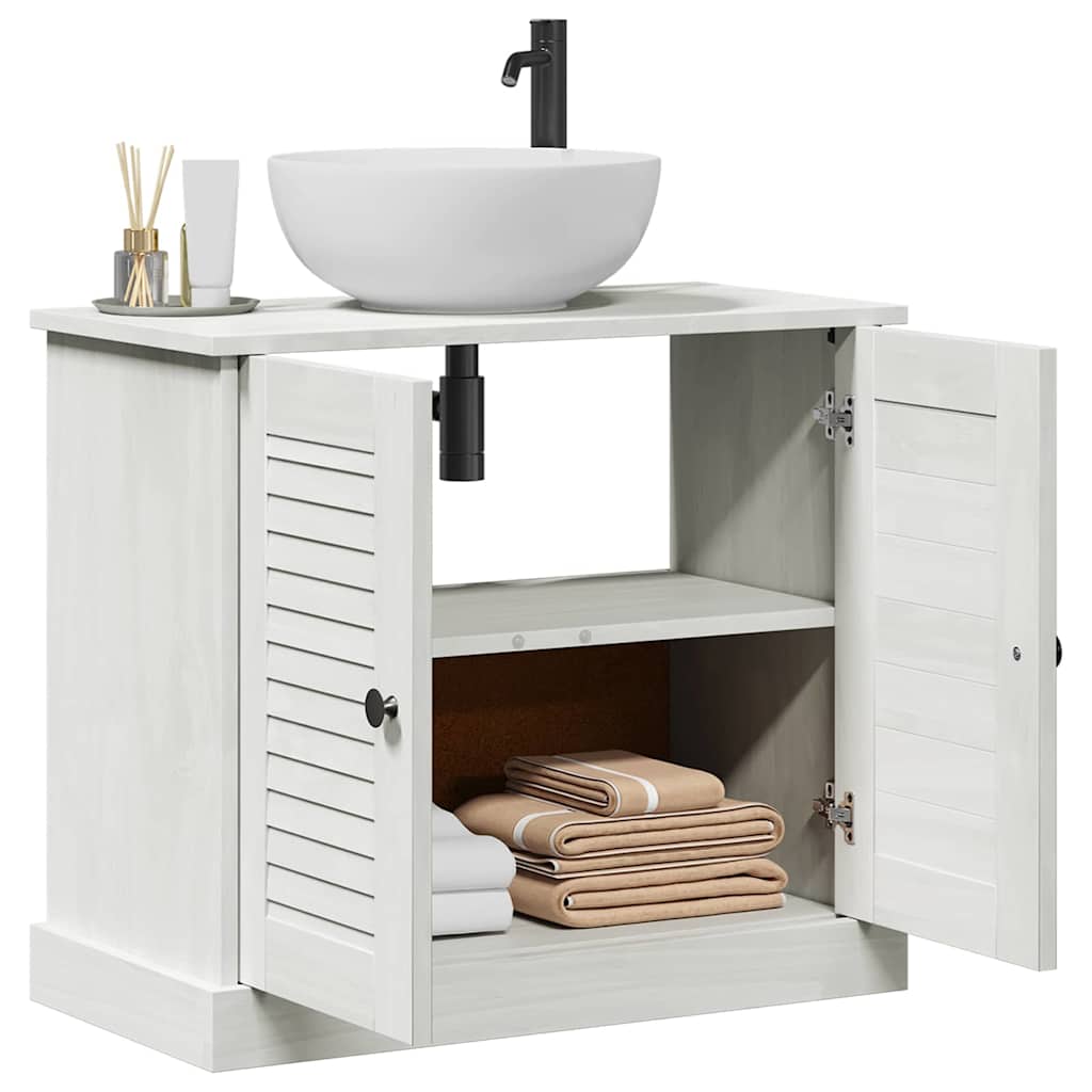 Badrumsunderskåp VIGO antikvit 67.5 x 34 x 59 cm Massiv furu