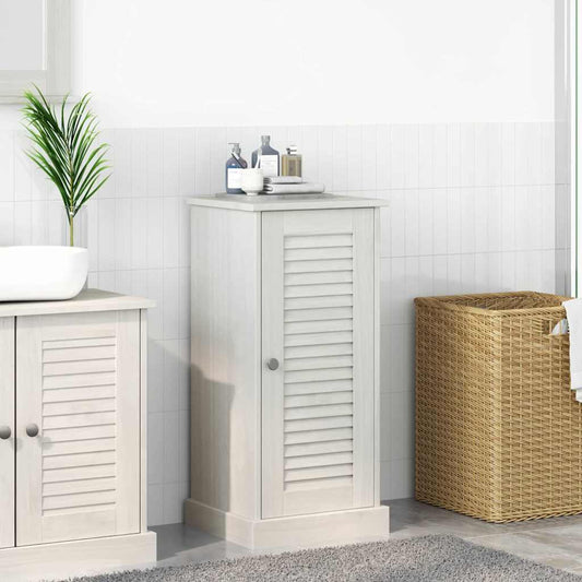 Badrumsunderskåp med hylla VIGO antikvit 37 x 34 x 80 cm Massiv furu
