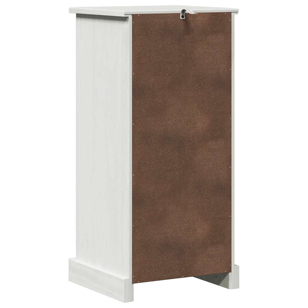 Badrumsunderskåp med hylla VIGO antikvit 37 x 34 x 80 cm Massiv furu