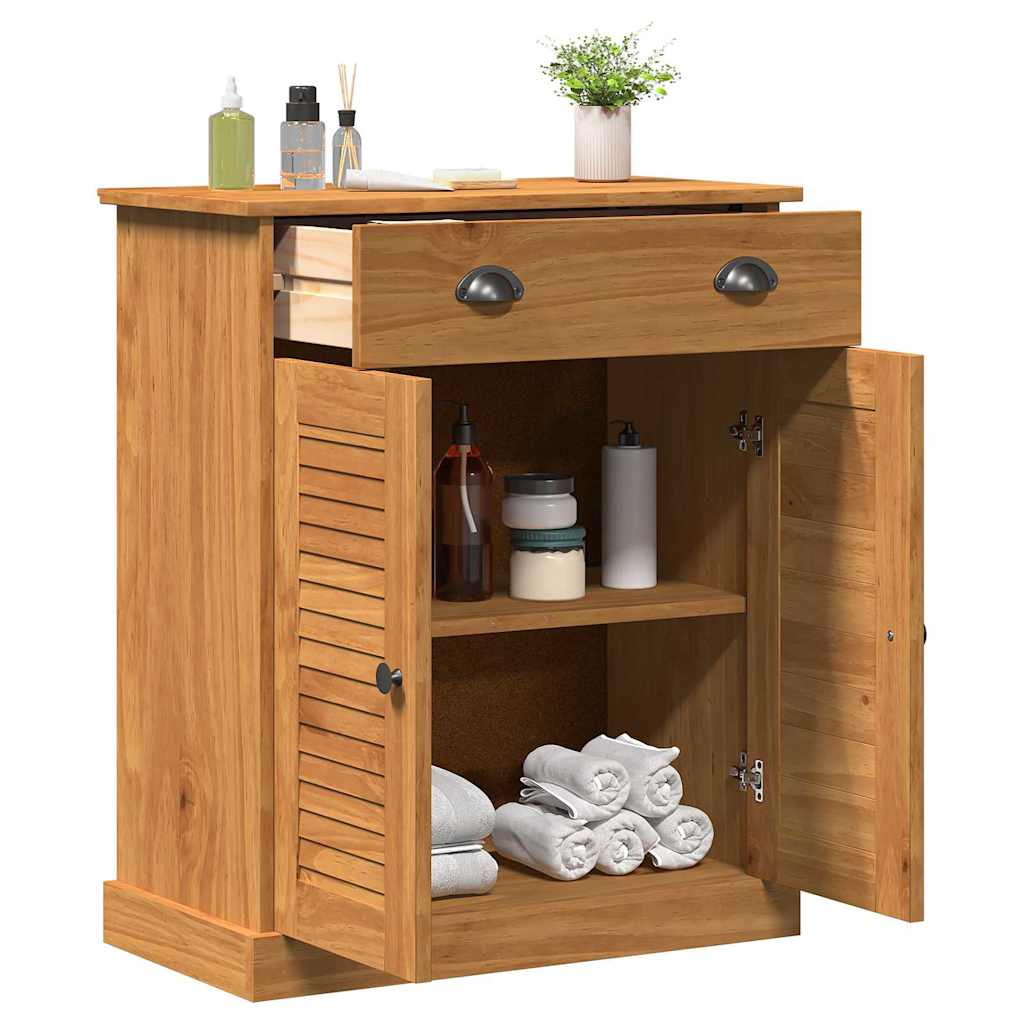 Badrumsskåp VIGO honungsbrun 67,5 x 34 x 80 cm Massiv furu