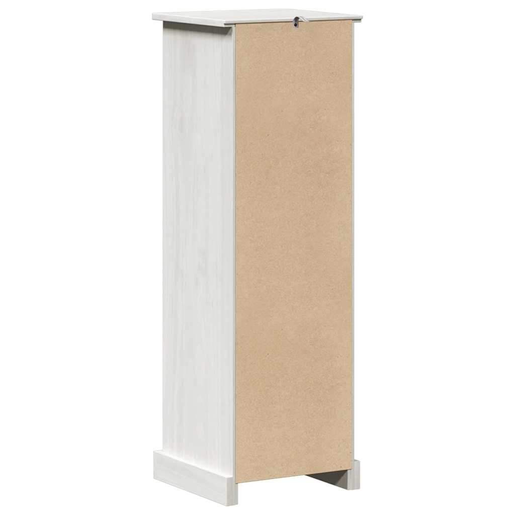 Badrumsskåp med lagring VIGO Vit 37 x 34 x 110 cm Massiv furu
