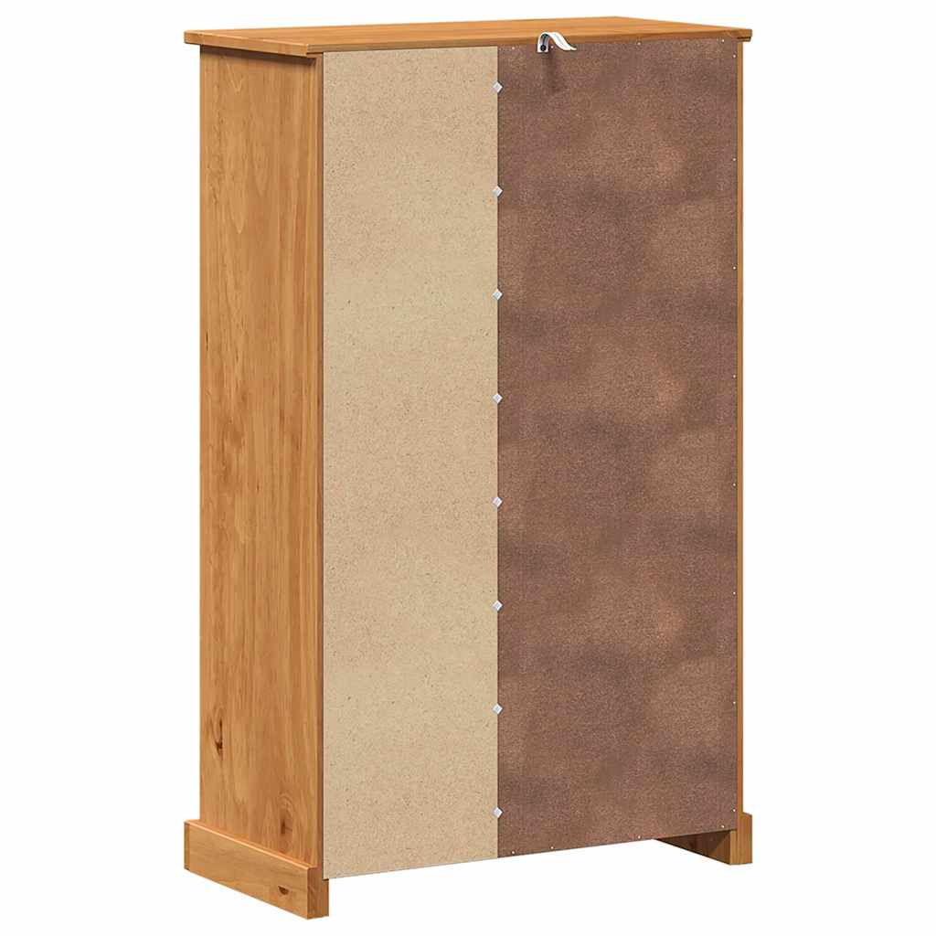 Badrumsunderskåp VIGO honungsbrun 67,5 x 34 x 110 cm Massiv furu
