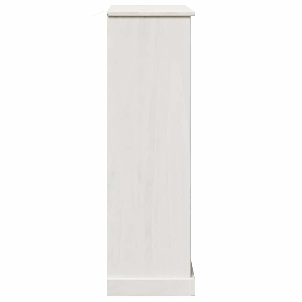 Badrumsskåp med lagring VIGO Vit 67,5 x 34 x 110 cm Massiv furu