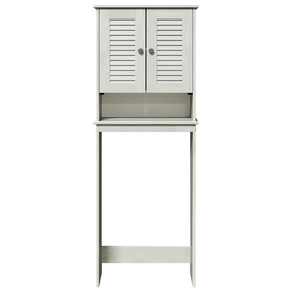 Badrumsskåp Toalett skåp med hylla VIGO Vit 60 x 27 x 161 cm Massiv furu