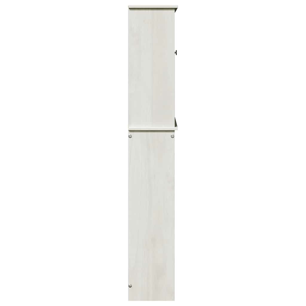 Badrumsskåp Toalett skåp med hylla VIGO Vit 60 x 27 x 161 cm Massiv furu