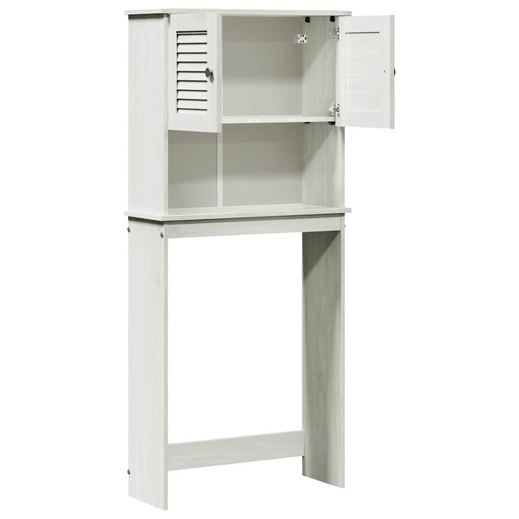 Badrumsskåp Tvättmaskinskåp VIGO Vit 72,5 x 27 x 161 cm Massiv furu