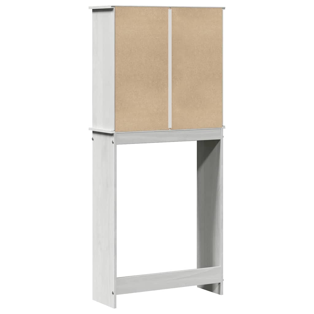 Badrumsskåp Tvättmaskinskåp VIGO Vit 72,5 x 27 x 161 cm Massiv furu
