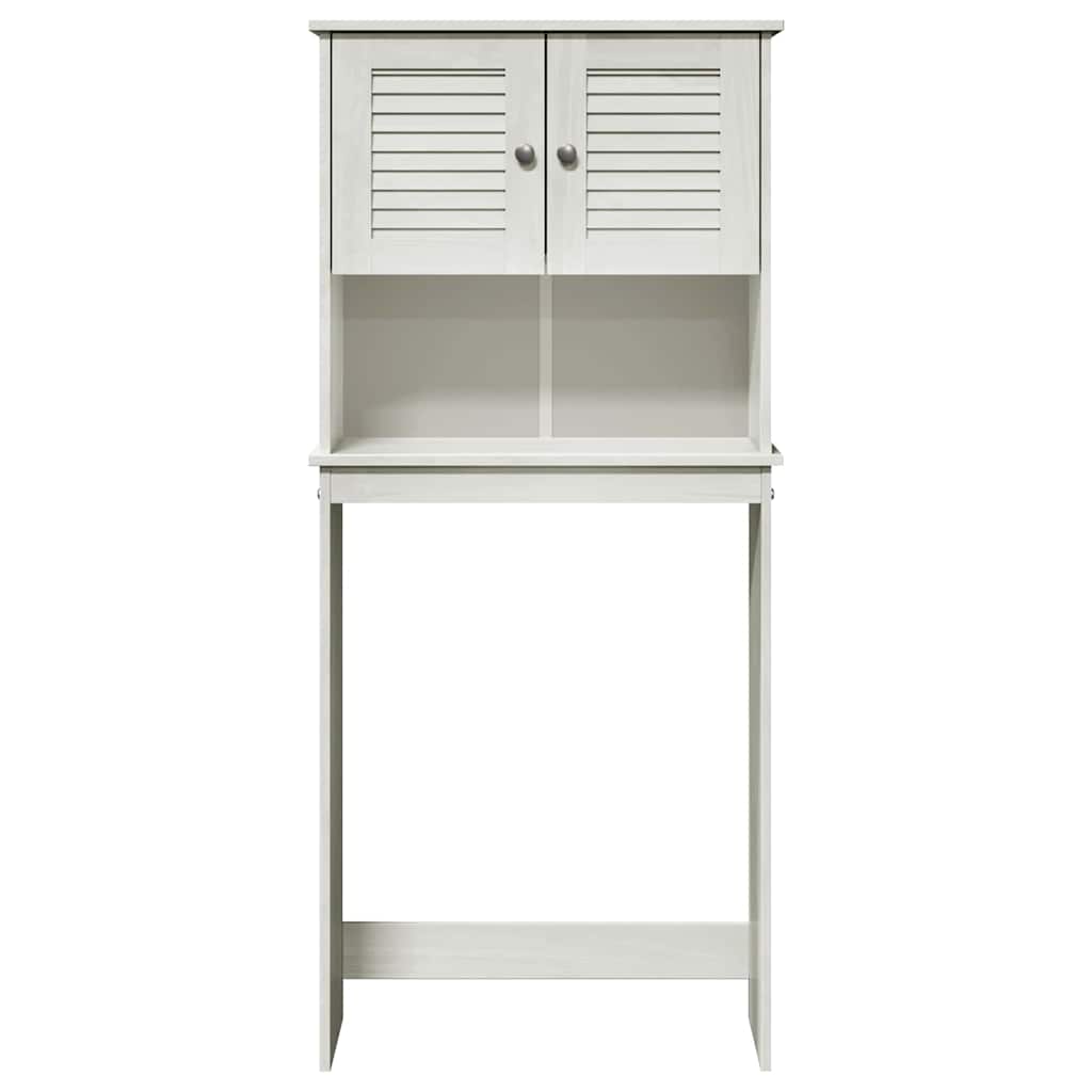 Badrumsskåp Tvättmaskinskåp VIGO Vit 72,5 x 27 x 161 cm Massiv furu