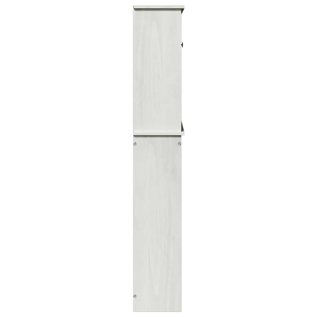 Badrumsskåp Tvättmaskinskåp VIGO Vit 72,5 x 27 x 161 cm Massiv furu