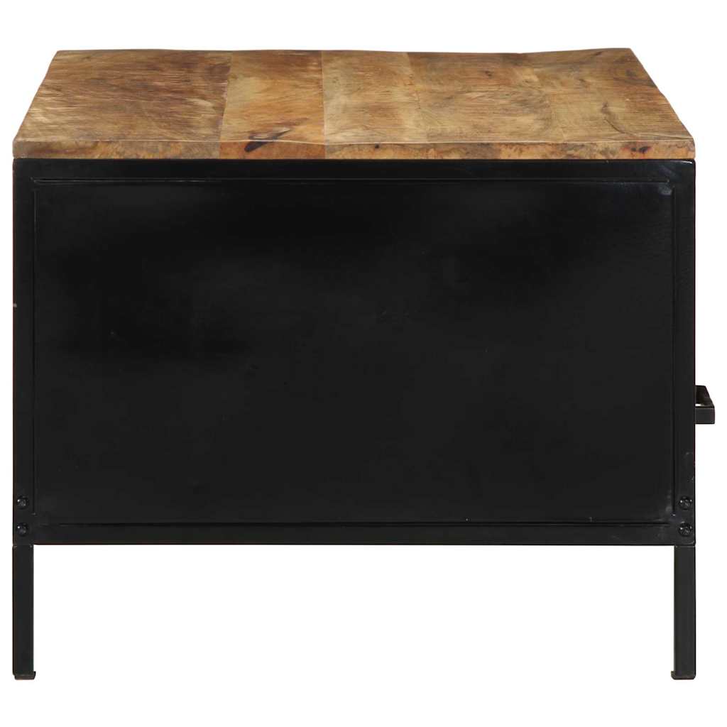 Soffbord Trä med låda Brun 90 x 50 x 40 cm Massivt Mangoträ