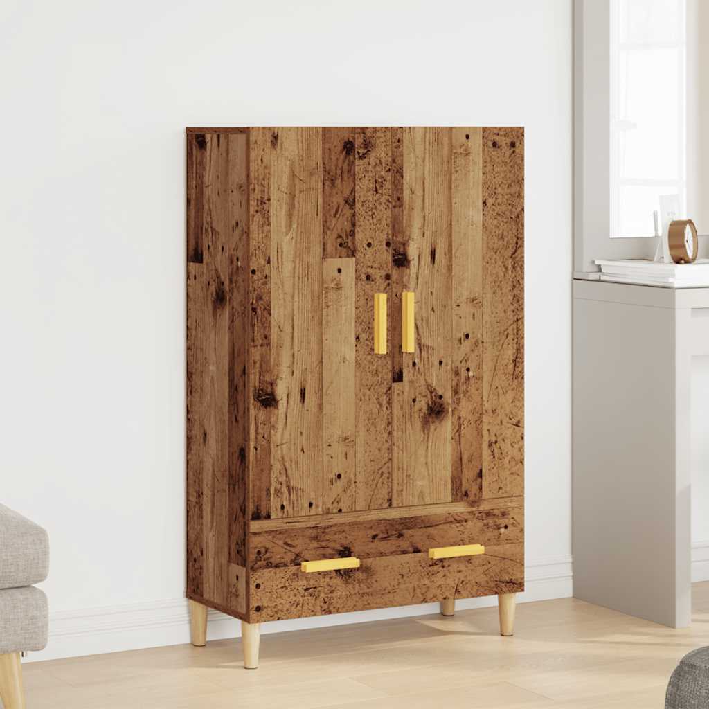 Skåp Åldrat Trä 70x31x115 cm