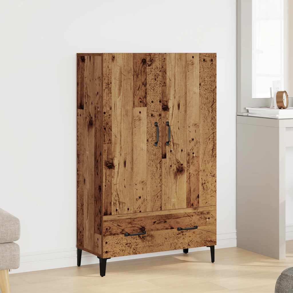 Skåp Åldrat Trä 70x31x115 cm