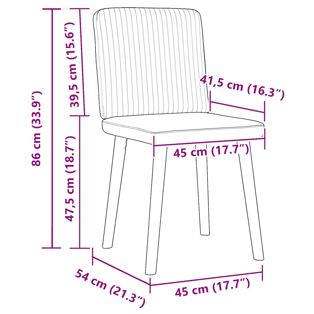 Matstolar 4 st Jeans blått tyg