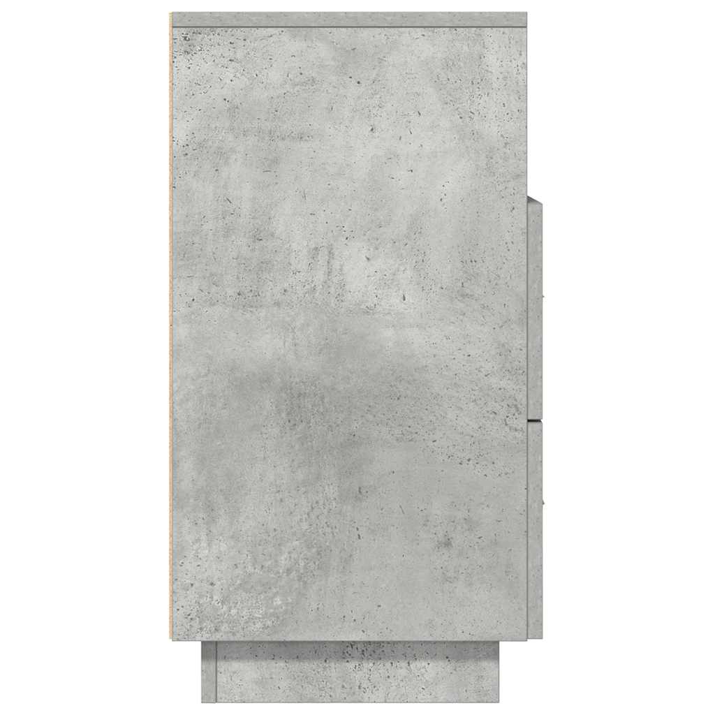Sängbord 2 st med 2 lådor betonggrå 36x36x68 cm