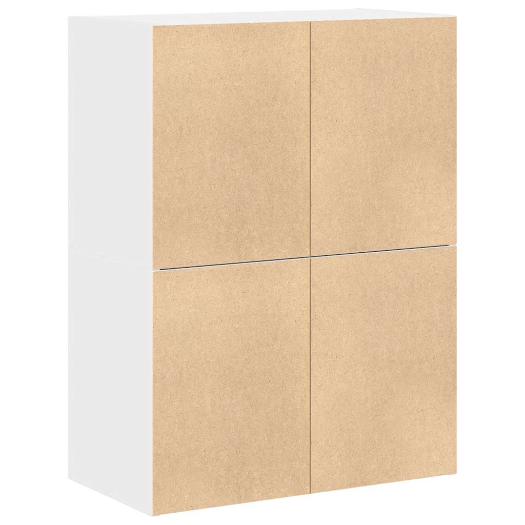 Skåp Vit med 2 lådor 2 st 60x31x40 cm