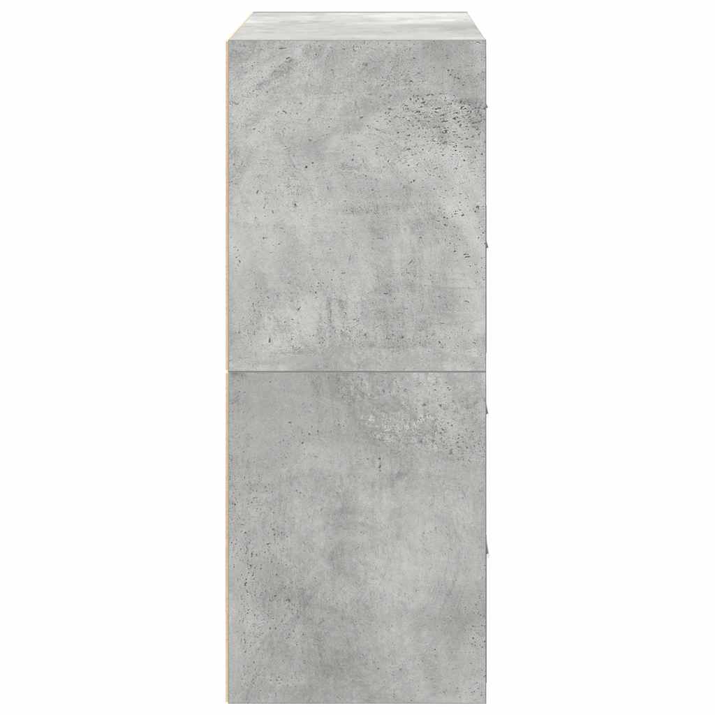 Skåp Betonggrå med 2 lådor 2 st 60x31x40 cm