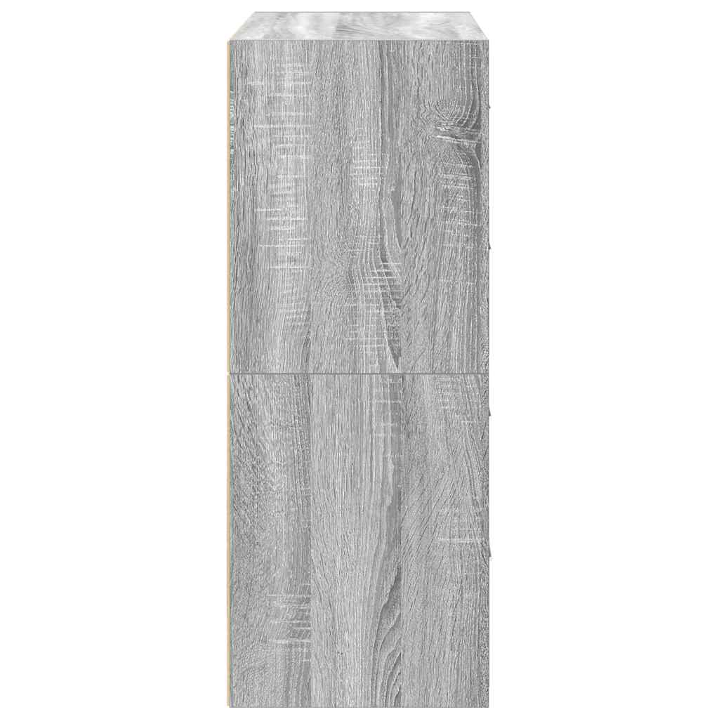 Skåp Sonoma Grå med 2 lådor 2 st 60x31x40 cm