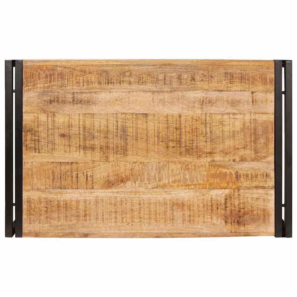 Badrumshylla 80 x 50 x 23 cm Massivt Mangoträ och Järn