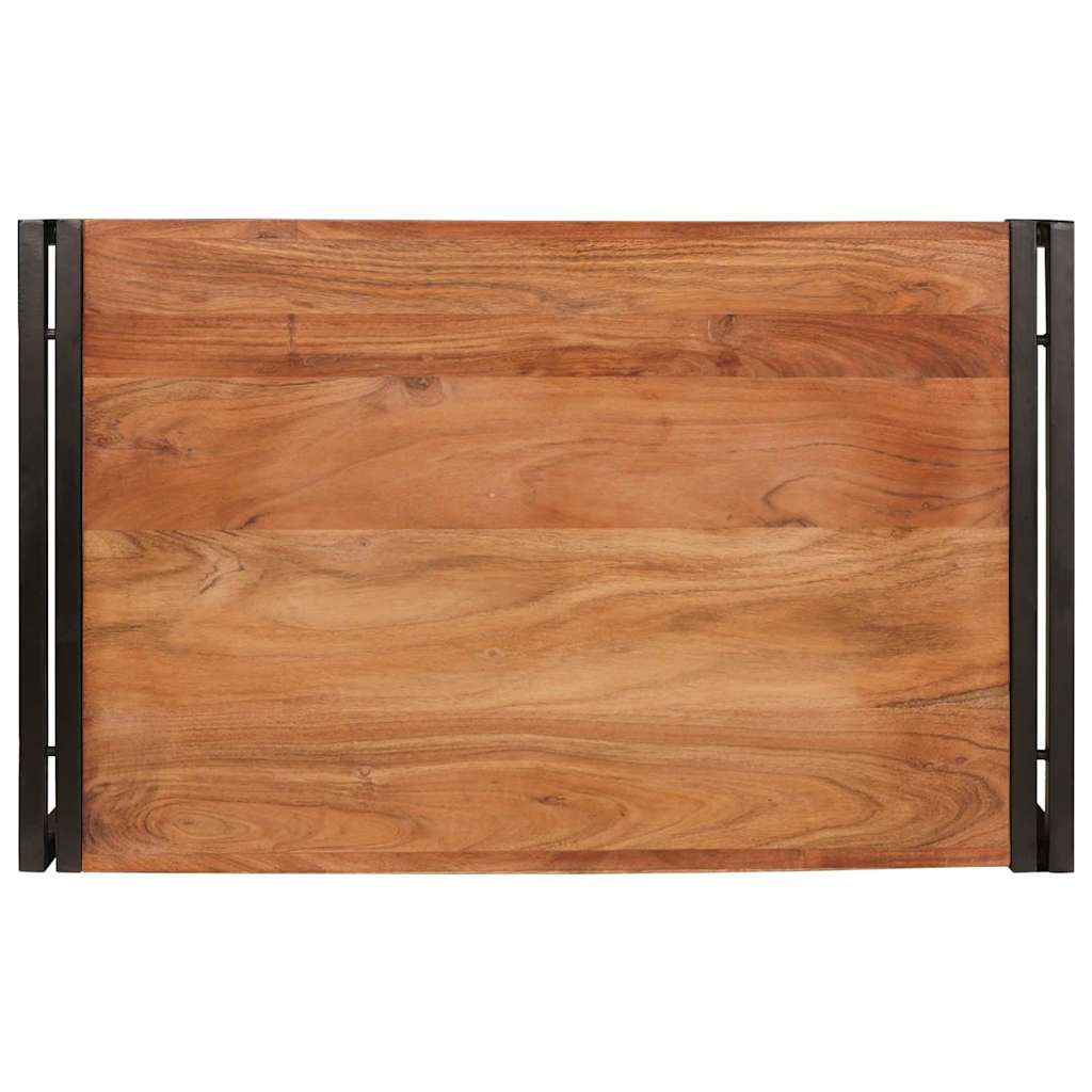 Badrumshylla 80 x 50 x 23 cm Massivt Mangoträ och Järn