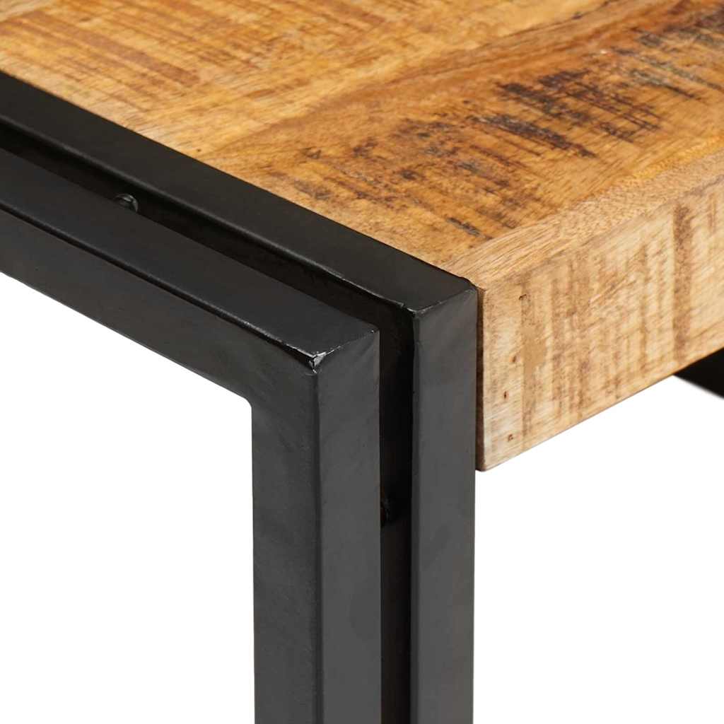 Badrumshylla 100 x 50 x 23 cm Massivt Mangoträ och Järn