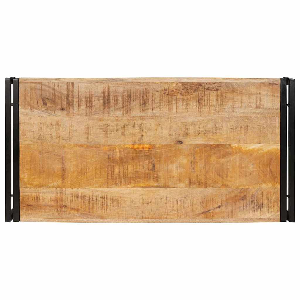 Badrumshylla 100 x 50 x 23 cm Massivt Mangoträ och Järn