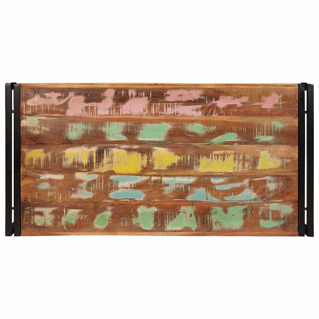 Badrumshylla 100 x 50 x 23 cm Massivt Mangoträ och Järn