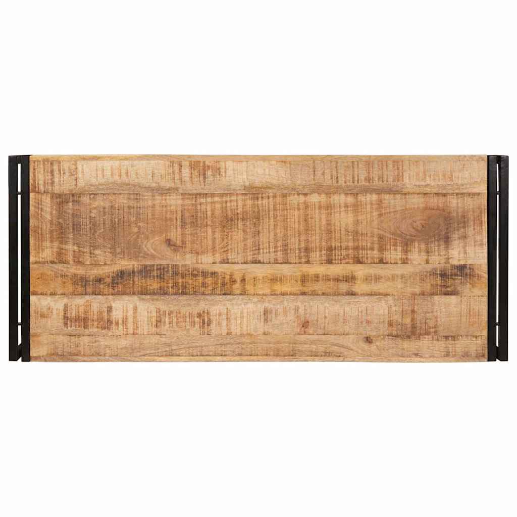 Badrumshylla 120 x 50 x 23 cm Massivt Mangoträ och Järn