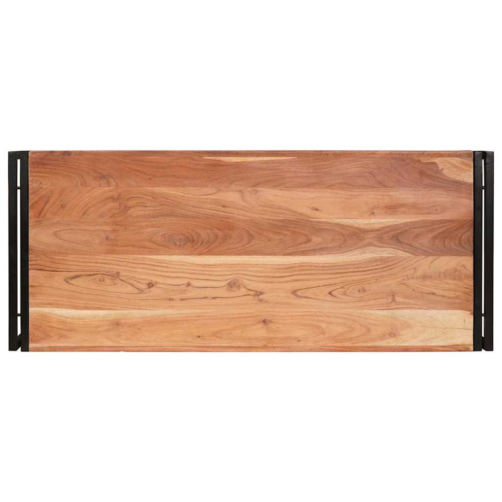 Badrumshylla 120 x 50 x 23 cm Massivt Mangoträ och Järn