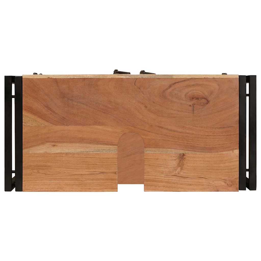 Badrumshandfatskå 71 x 33 x 58 cm Massivt akaciaträ och järn