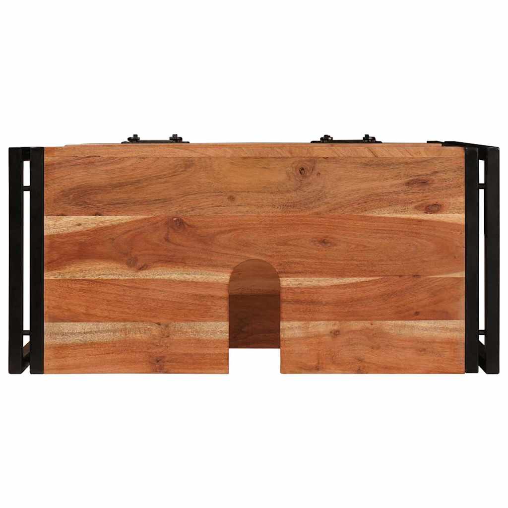 Badrumshandfatskå 71 x 33 x 58 cm Massivt akaciaträ och järn