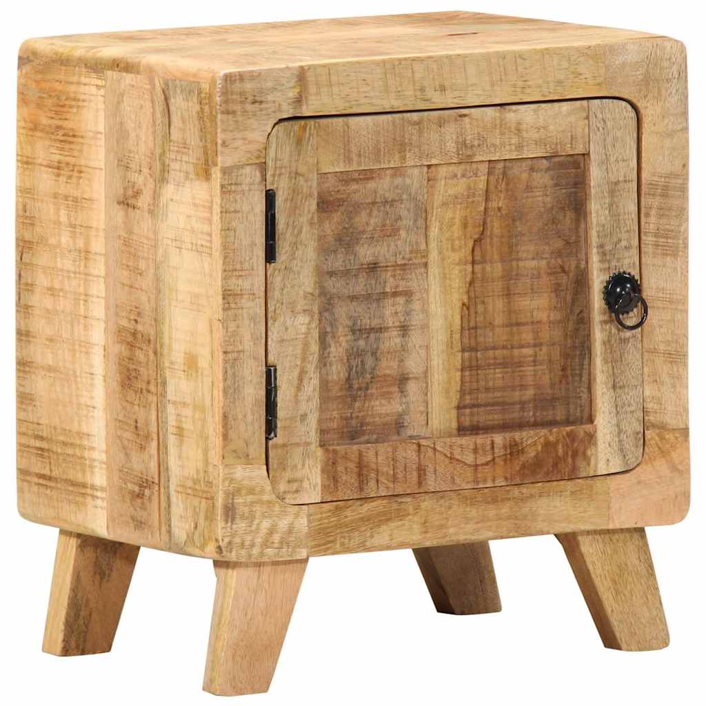 Sängbord Nattduksbord Trä 40x32x46 cm massivt grovt mangoträ