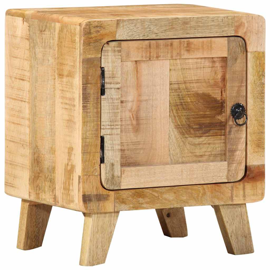 Sängbord Nattduksbord Trä 40x32x46 cm massivt grovt mangoträ