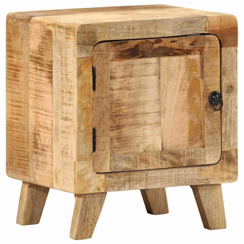 Sängbord Nattduksbord Trä 40x32x46 cm massivt grovt mangoträ