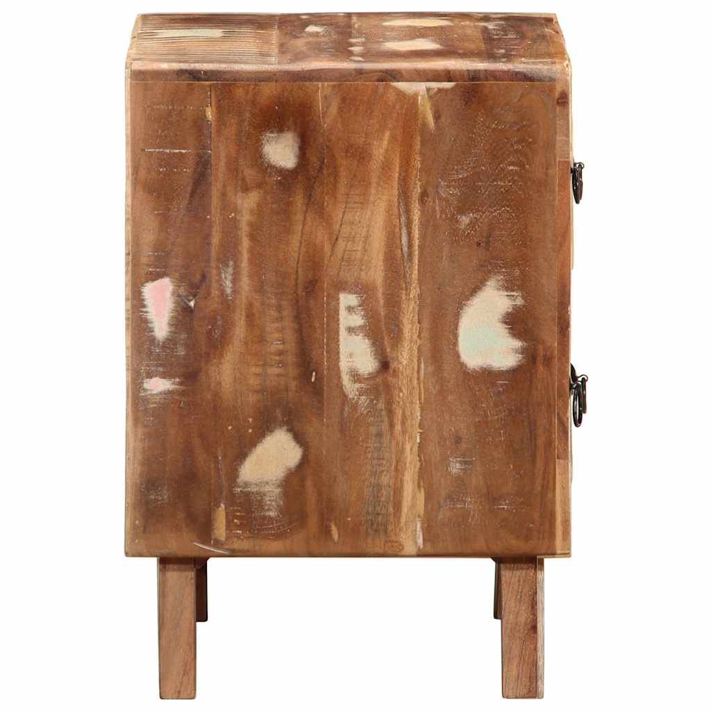 Sängbord 2 st 40x32x46 cm massivt trä återvunnet