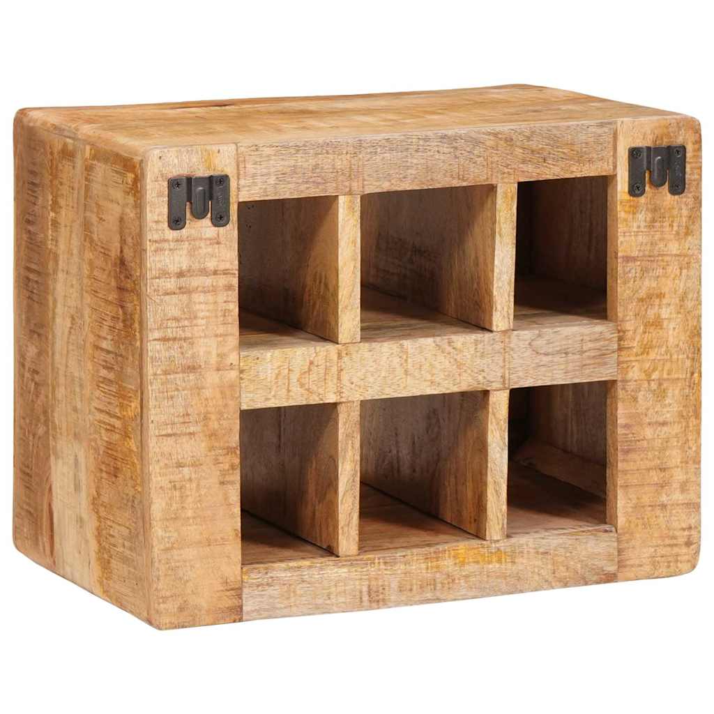 Vinställ Väggmonterad Brun 44 x 30 x 35 cm massivt mangoträ